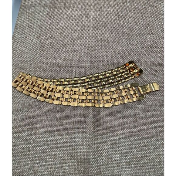 NAPIER gold plated vintage necklace panther link - Picture 6 of 8